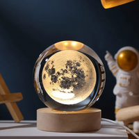 Thumbnail for StarSphere | Lleva el universo a tu habitación - Lámpara nocturna de cristal grabada en 3D