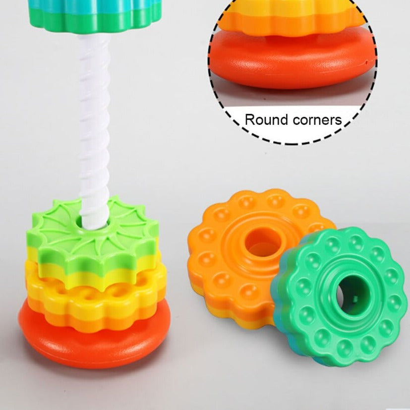 Farbturm | Entdecken durch Spielen - Stapelspielzeug für neugierige Kinder