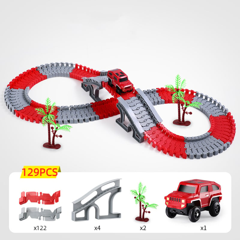 Toystar™ Flexible RaceTrack - Flexibele Railspoor Speelgoedset Racebaan