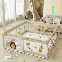 Thumbnail for SafeNest Spielbox | Sicher spielen und entdecken - Baby-Spielgitter mit weichem Schutz