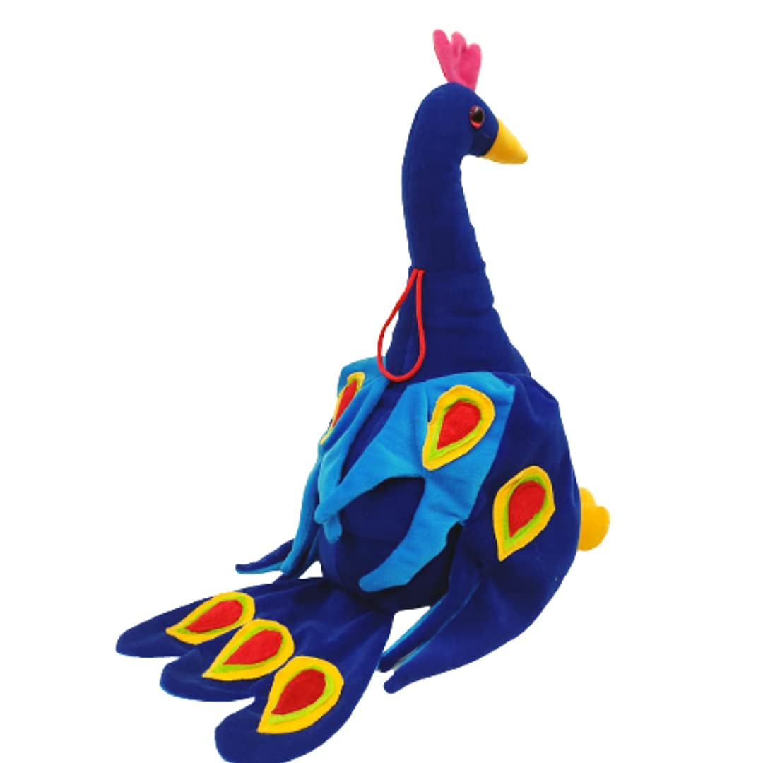 PlüschParadies | Kuscheliges Spielvergnügen - Süßer Pfau-Kuscheltier für Kinder