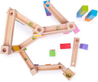 Thumbnail for Ecotoys MarbleMaster | Kreativer Spaß - Holz-Marmorbahn Bau-Spielzeug