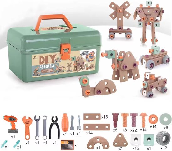 Junior Builder Pro | Ontketen Creativiteit – Compleet Gereedschap Set voor Kinderen