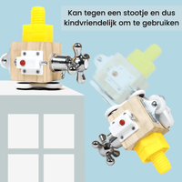 Thumbnail for EcoToys FunCube | Ontwikkel je vaardigheden - Creatief Montessori houten speelblok voor kinderen