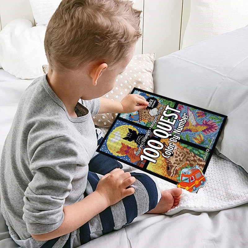 Libro para colorear | Diversión creativa - Libro para colorear educativo con reconocimiento de números