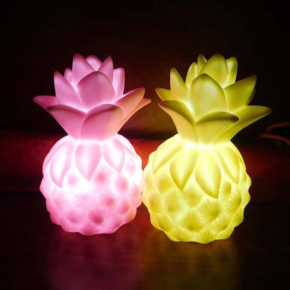 GlowBuddy | Rustgevende sfeer voor kinderen - LED Ananas Nachtlamp