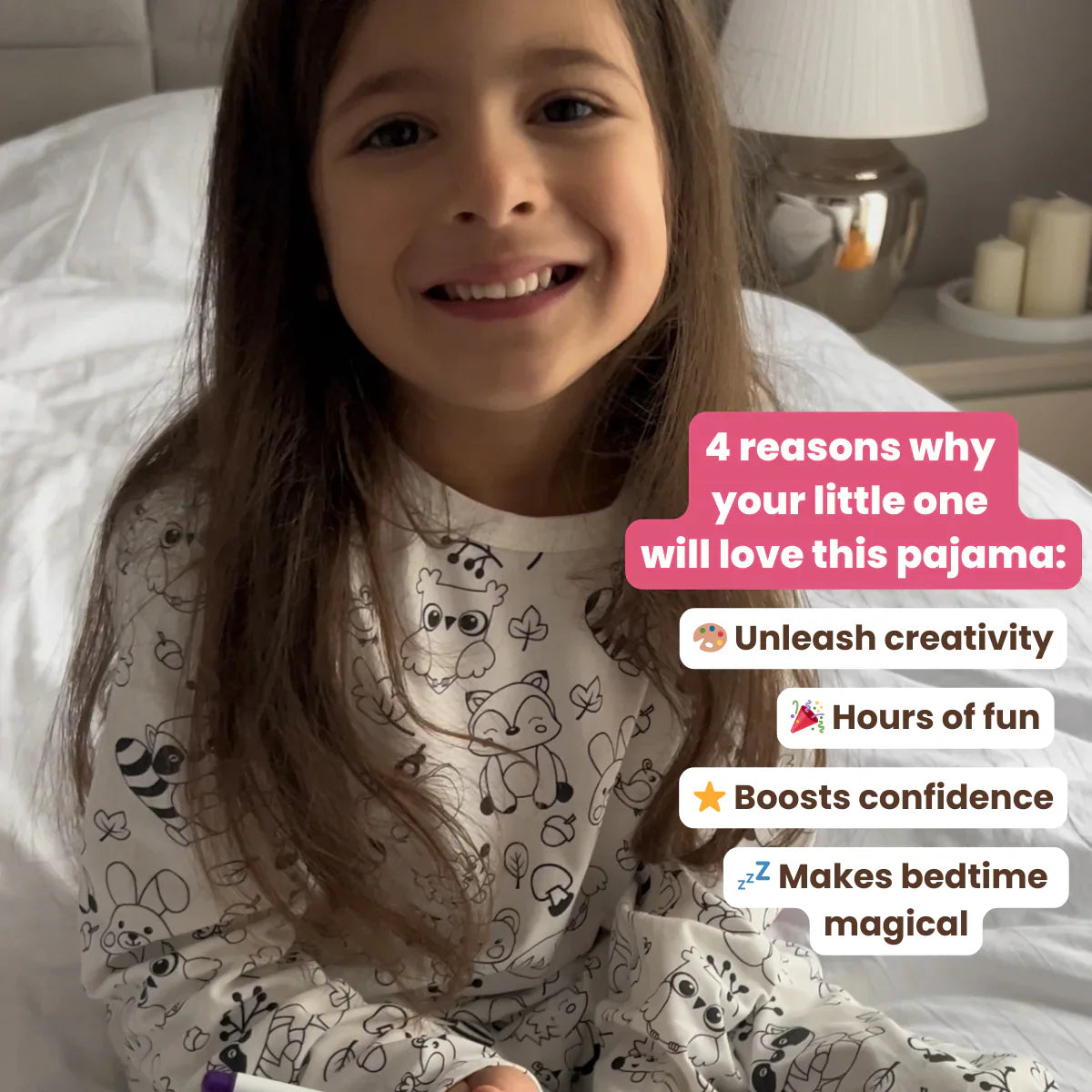 ForestFriends | Coloring and discovering - DIY pajama set with forest animals