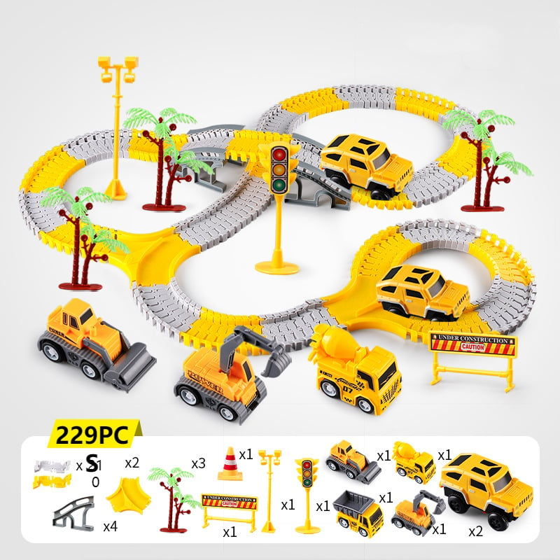 Toystar™ Flexible RaceTrack - Flexibele Railspoor Speelgoedset Racebaan