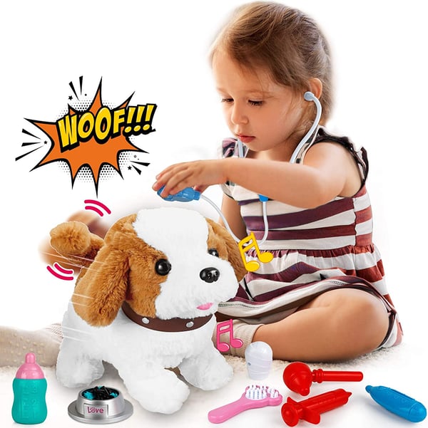 BuddyBark | Jouw speelse knuffelvriend - Interactieve pluchen hond
