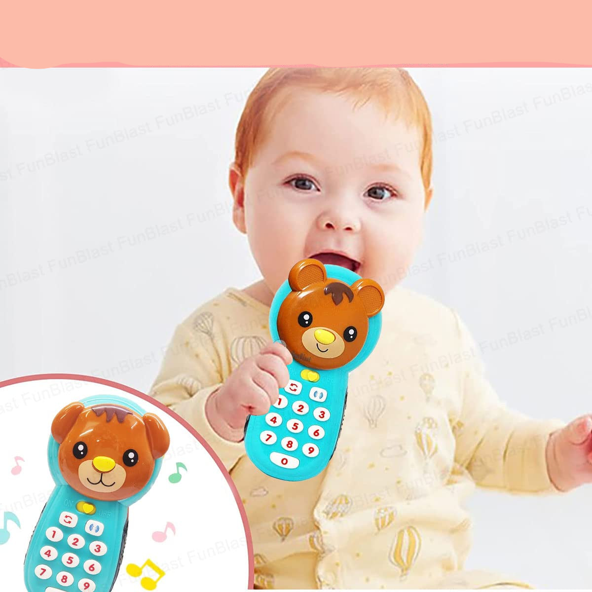 KleuterPhone | Imparare giocando con luce e suono - Telefono giocattolo educativo per bambini