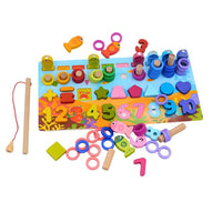 Thumbnail for EcoToys NumPuzzle | Leren tellen met plezier - Houten Montessori cijferpuzzel & visspel