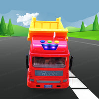 Thumbnail for KrachtTruck | Diversión de juego robusta - Camión volquete accionado por fricción con luz y sonido para niños