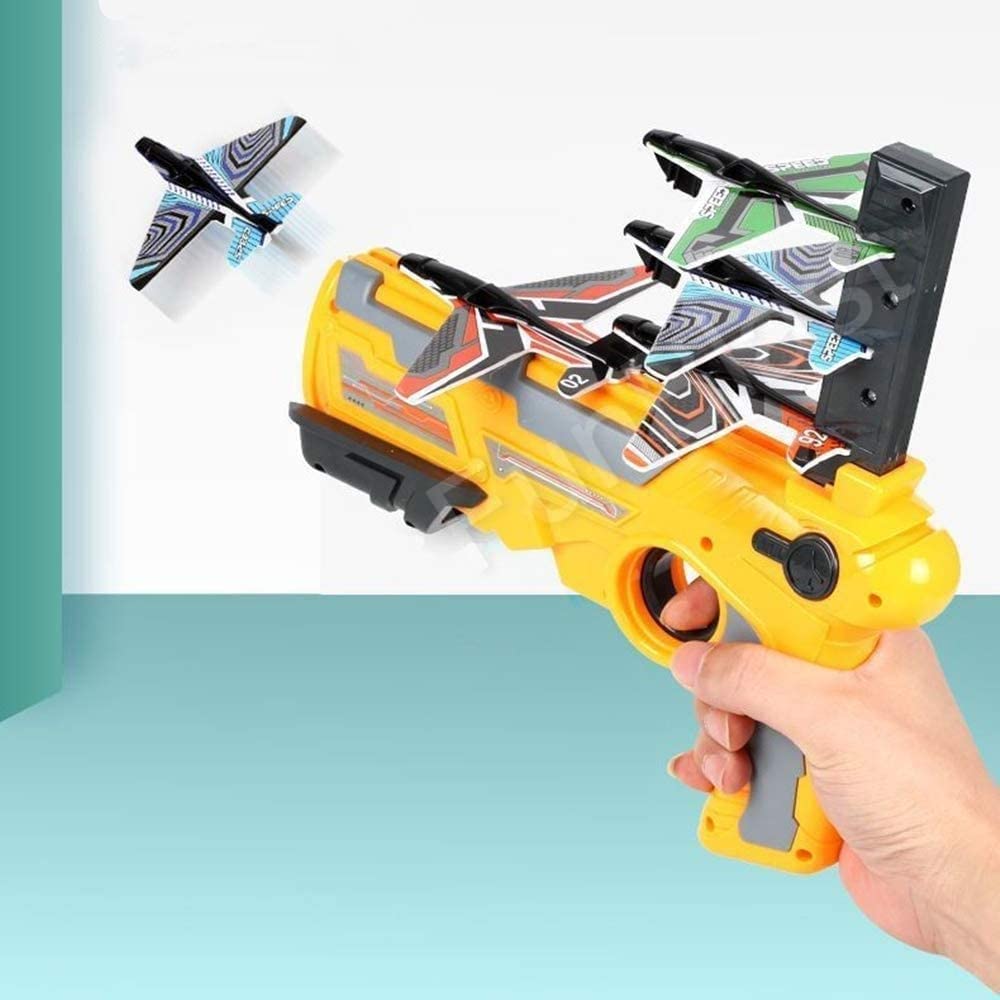 SkyShooter | Diversión de vuelo infinita - Pistola lanzadora de aviones con aviones de espuma para niños