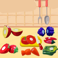 Thumbnail for MiniChef | Spielerisches Lernen Schneiden - Gemüse- und Obstschneideset für Kinder