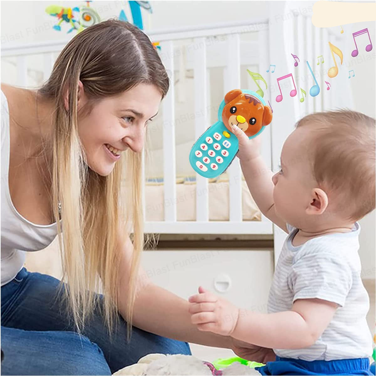 KleuterPhone | Imparare giocando con luce e suono - Telefono giocattolo educativo per bambini
