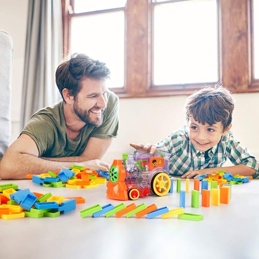 Domino Avonturen | Het Ultieme Automatische Domino Treinspel voor Kinderen - Creatief Speelgoed voor Eindeloos Plezier