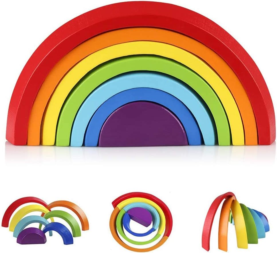 EcoToys Rainbow Dreams | Stimuleer de creativiteit van je kind - Bouwplezier met een Regenboogpuzzel