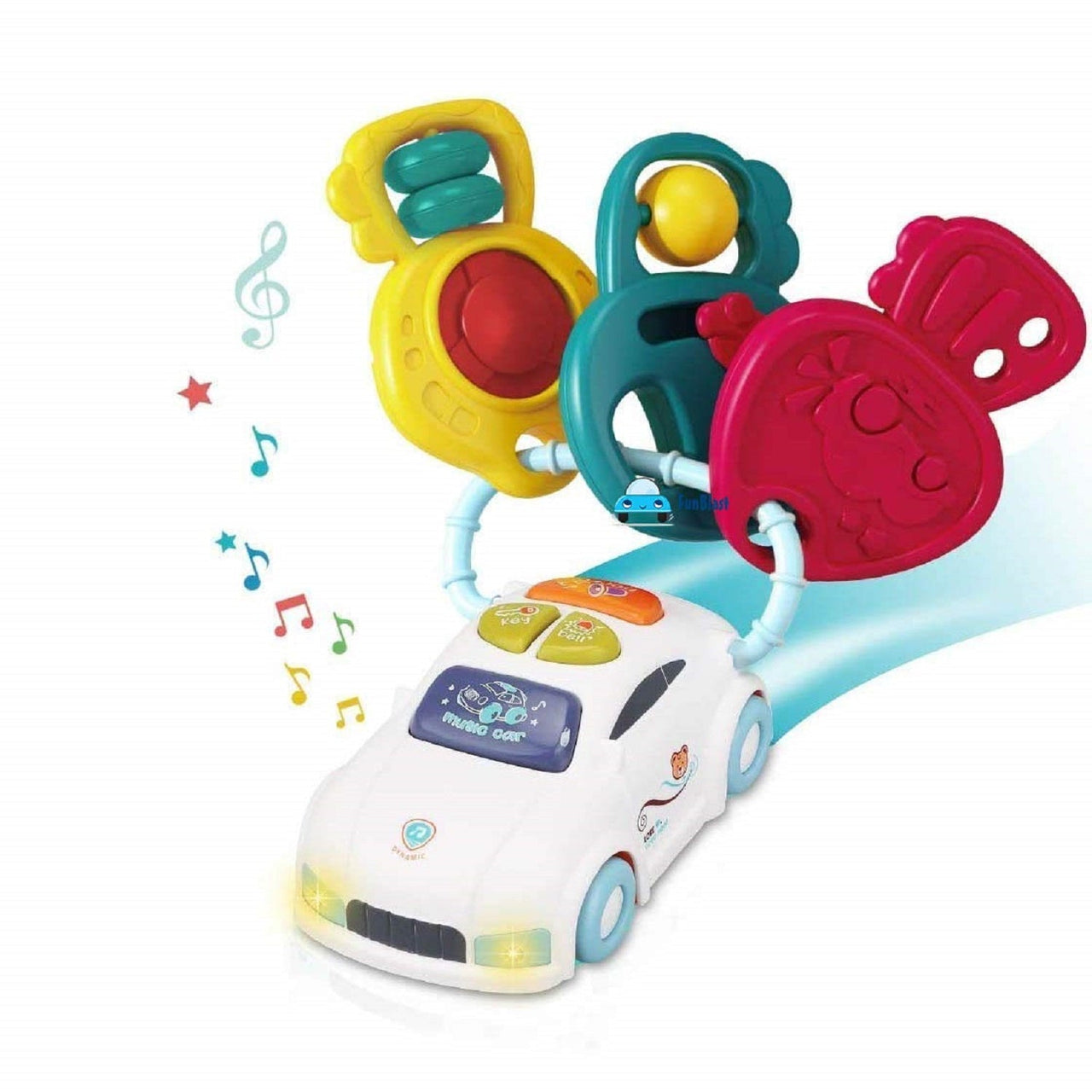 KeyTunes | Imparare giocando - Chiavi musicali educative per auto con luce e suono