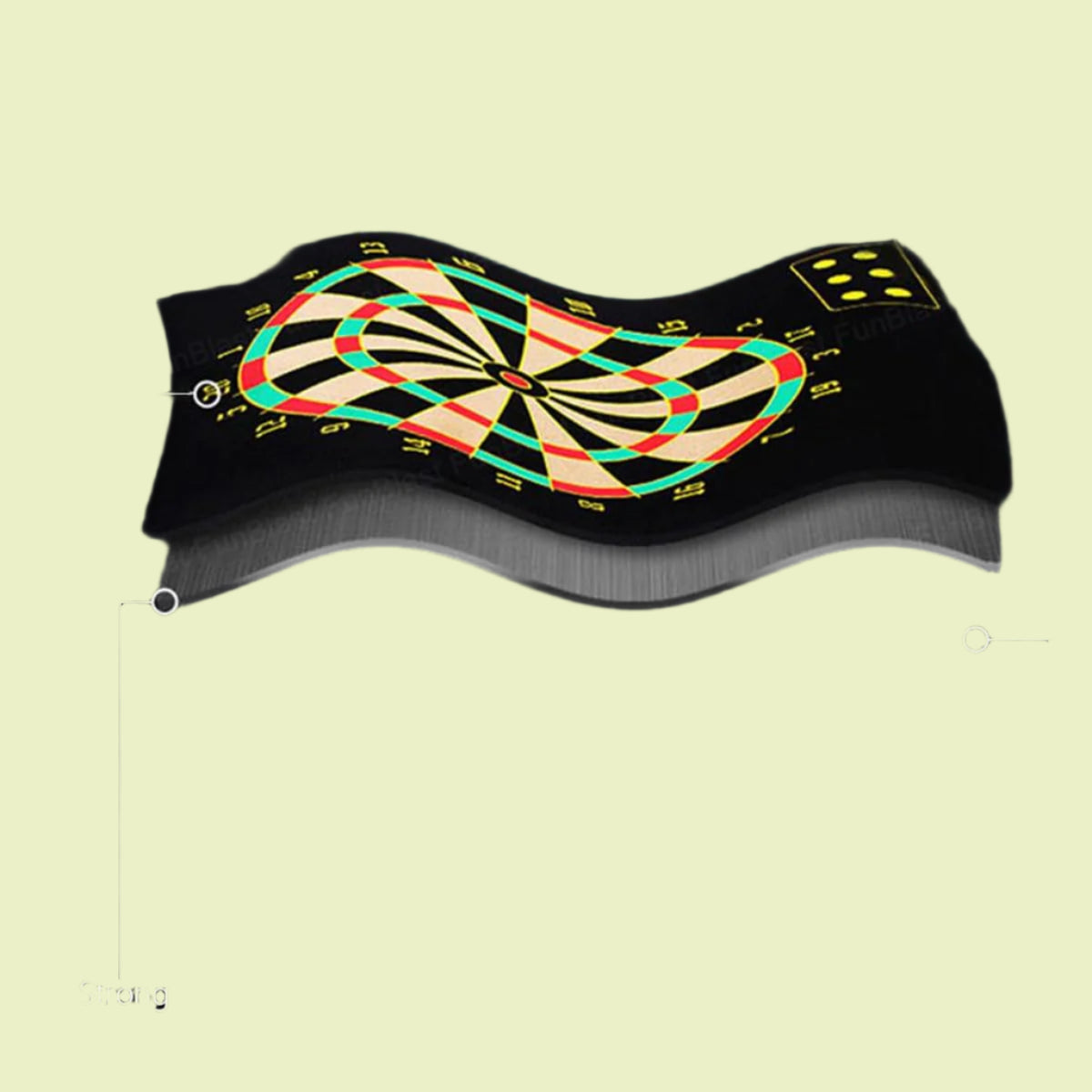 Magnetix MagnoDart | Diversión segura - Dianas magnéticas para niños, doble cara y plegable