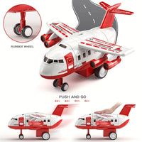 Thumbnail for SkyRescue | Diversión de juego aventurera - Set de juego de avión y camión de bomberos con alfombra de juego