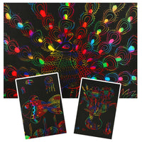 Thumbnail for Farbzauber | Entdecke die Magie der Farben - Regenbogen Kratzpapier Set