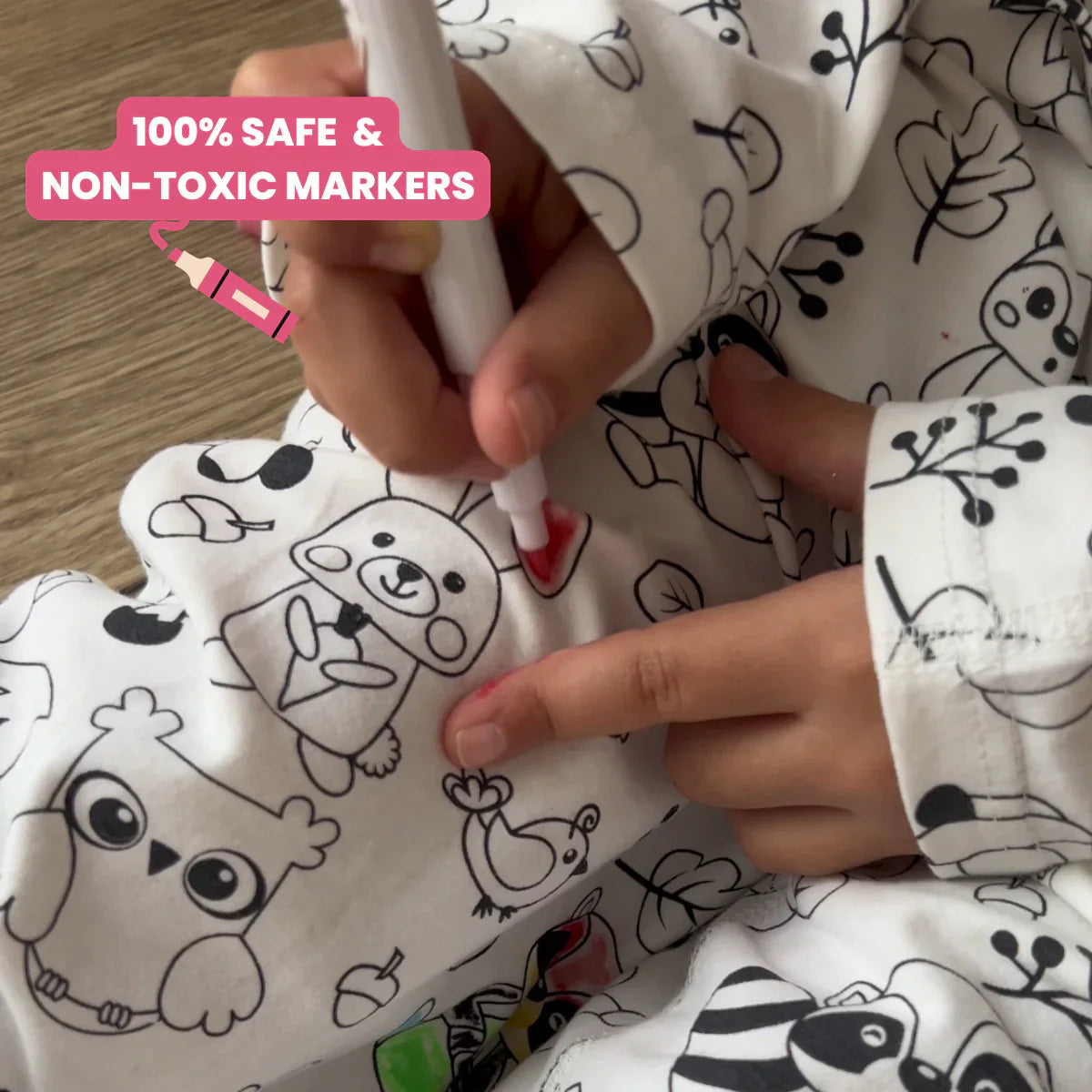 ForestFriends | Coloring and discovering - DIY pajama set with forest animals