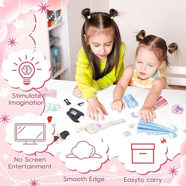 Magnetix PrincessPlay | Deja que tu fantasía cobre vida – Juego de disfraces magnético de princesas