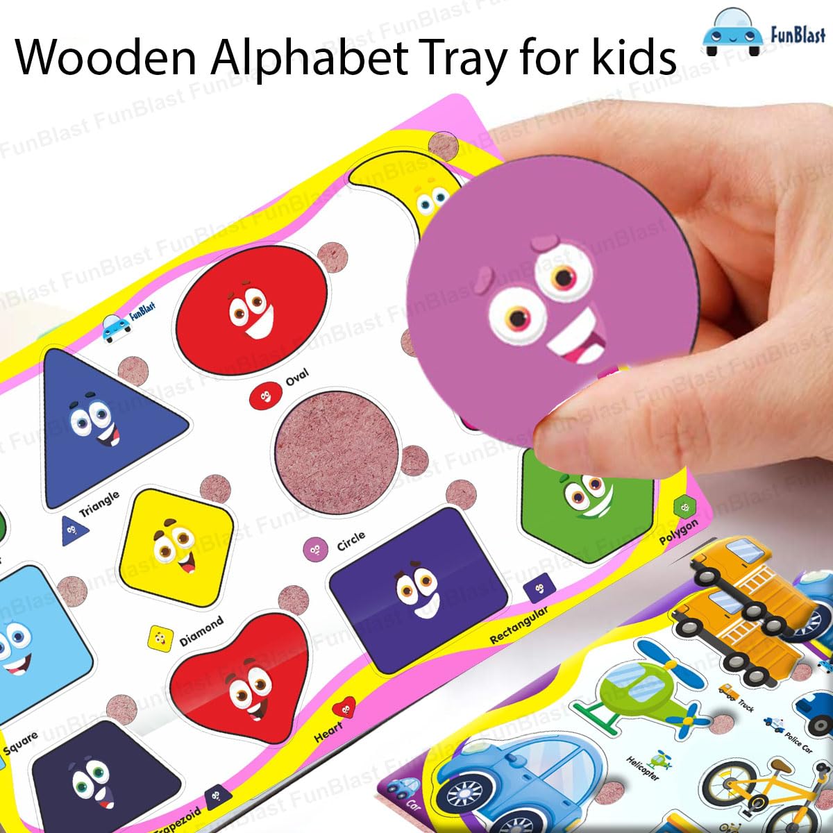 EduPlay | Lernen mit Freude - Holzpuzzle-Set für Kleinkinder und Vorschulkinder