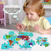 Thumbnail for GeoQuest | Entdecke die Welt spielerisch - Educative Weltkarte Puzzle für Kinder