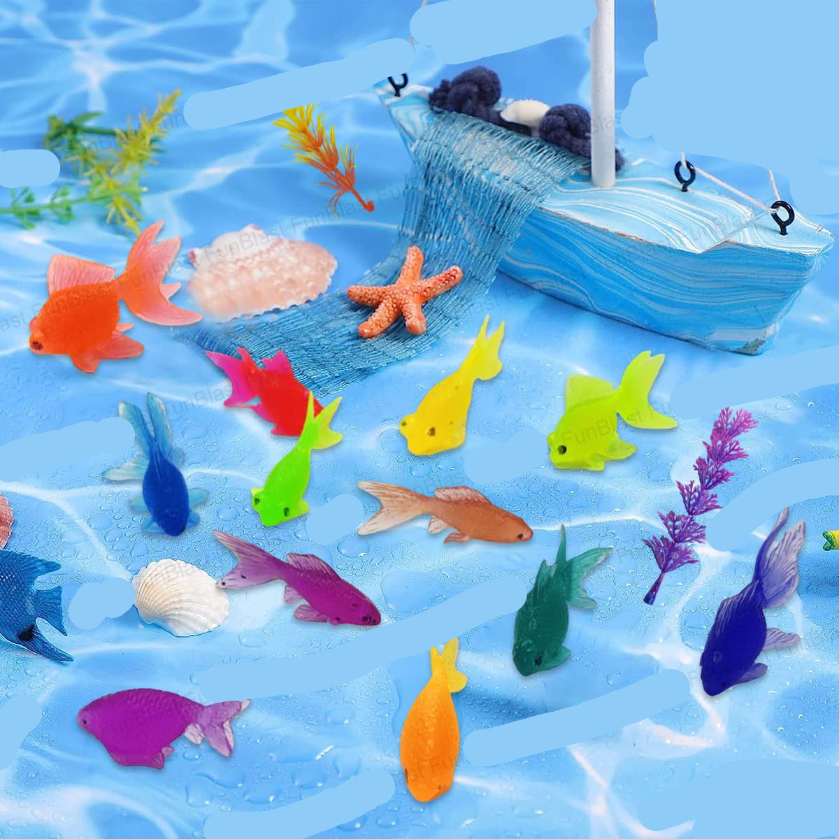 AquaPals | Spritziger Spielspaß - Niedliche Gummifische für Bad und Wasservergnügen