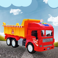 Thumbnail for KrachtTruck | Diversión de juego robusta - Camión volquete accionado por fricción con luz y sonido para niños