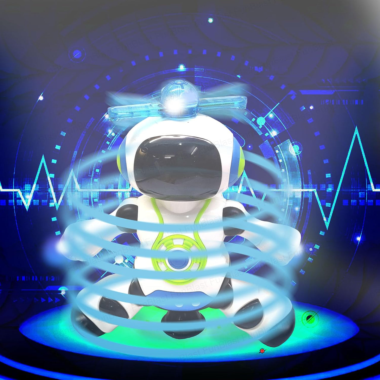 RoboGroove | Espectáculo de baile - Robot de música electrónica con luces LED y rotación de 360°