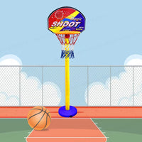 Thumbnail for HoopStars | Disfrute de juego interminable - Set de baloncesto ajustable para niños con balón, aro y red