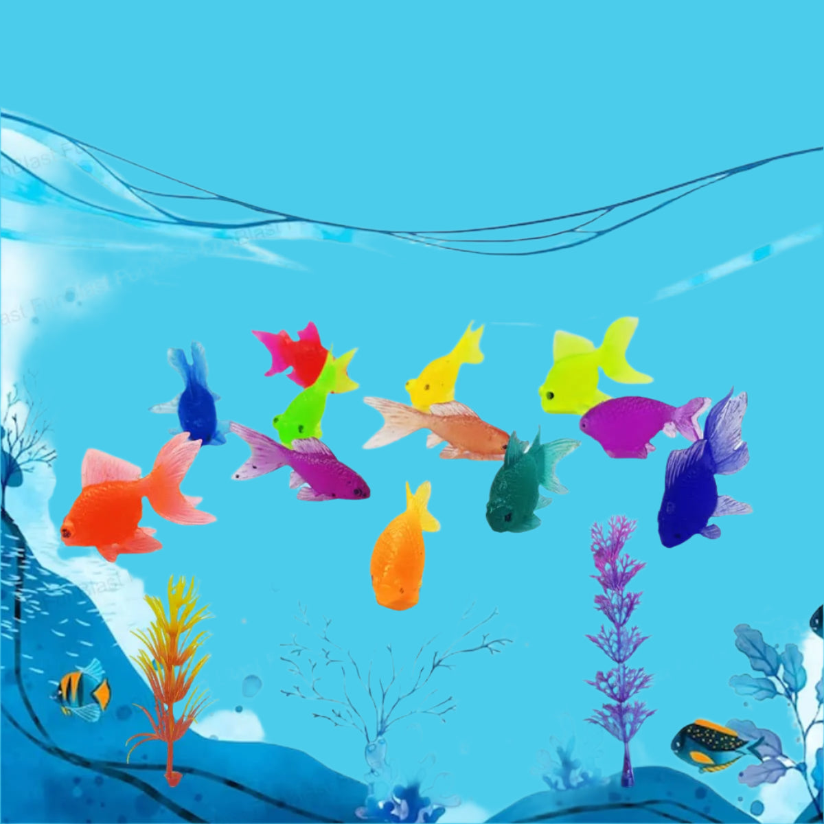 AquaPals | Spritziger Spielspaß - Niedliche Gummifische für Bad und Wasservergnügen