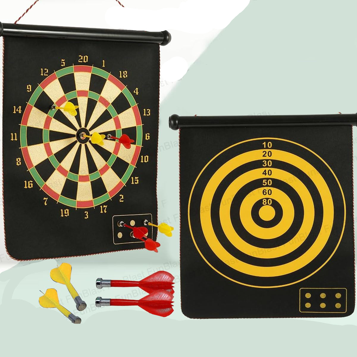 Magnetix MagnoDart | Diversión segura - Dianas magnéticas para niños, doble cara y plegable