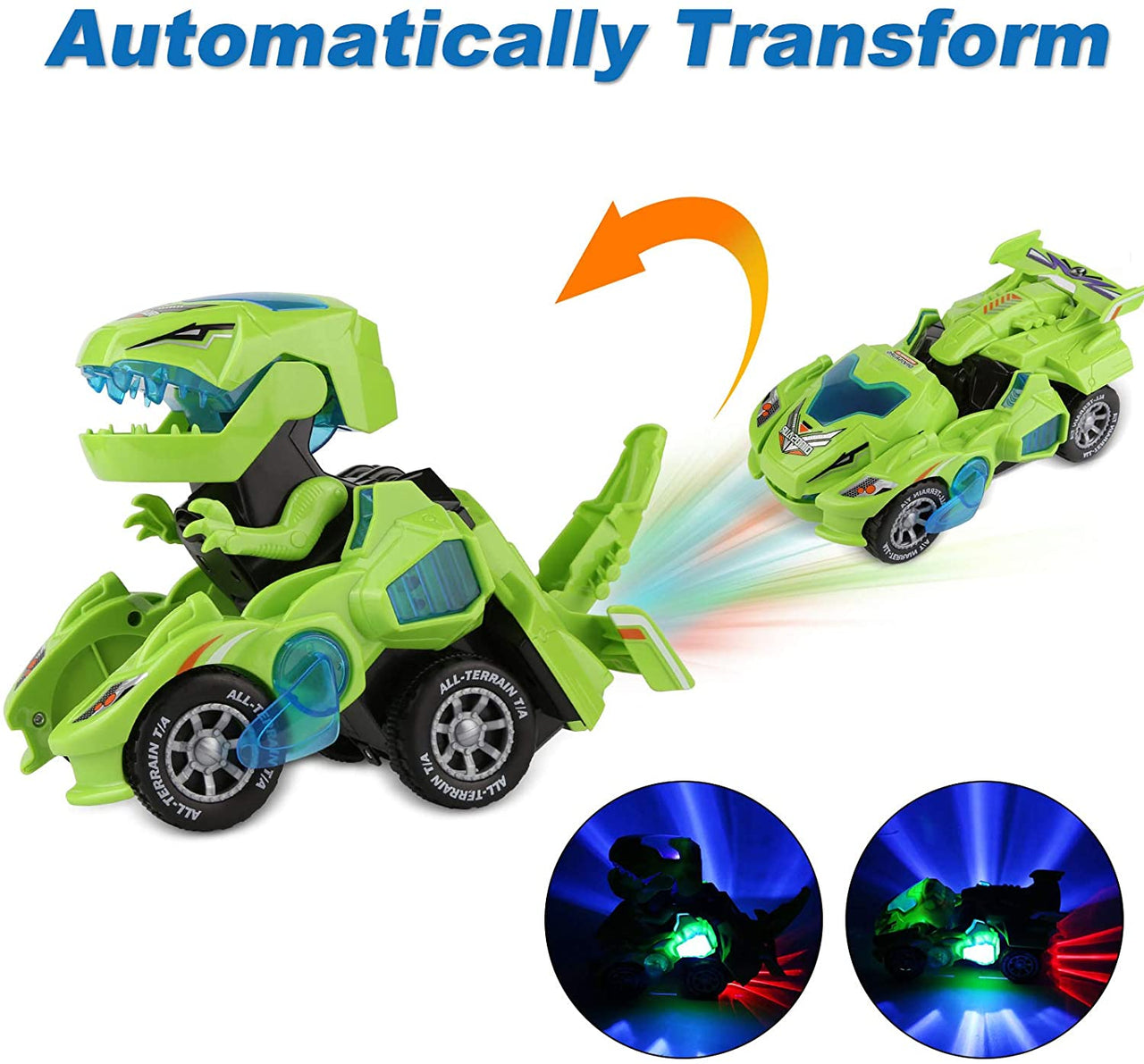 Transform Dino Car | Geef je kind eindeloze avonturen - De ultieme transformerende dinosaurussenauto