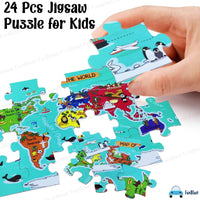 Thumbnail for GeoQuest | Entdecke die Welt spielerisch - Educative Weltkarte Puzzle für Kinder