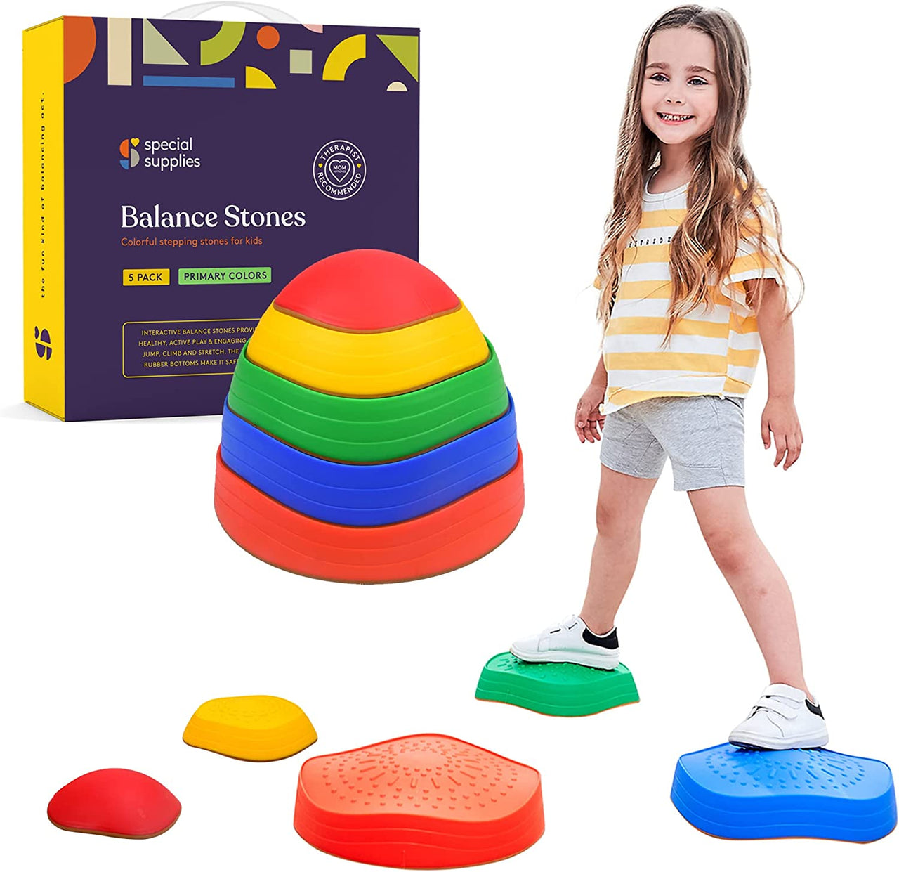 BalanceWave | Speel & Ontwikkel - Non-slip evenwicht blokken voor kinderen