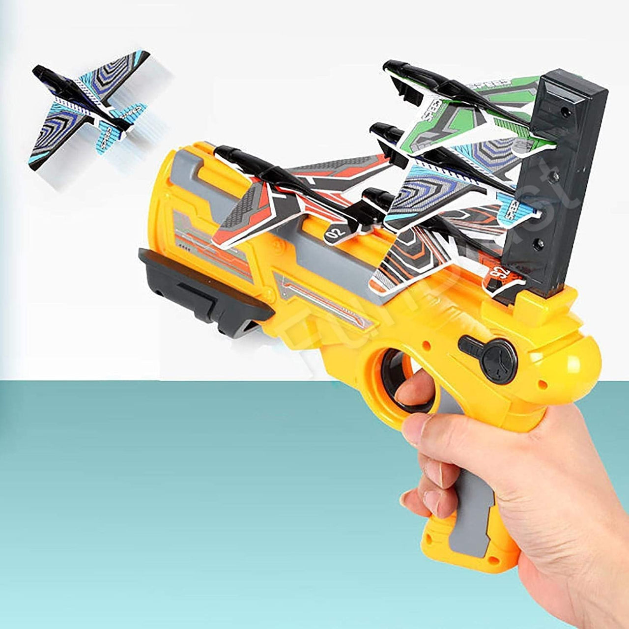 SkyShooter | Diversión de vuelo infinita - Pistola lanzadora de aviones con aviones de espuma para niños