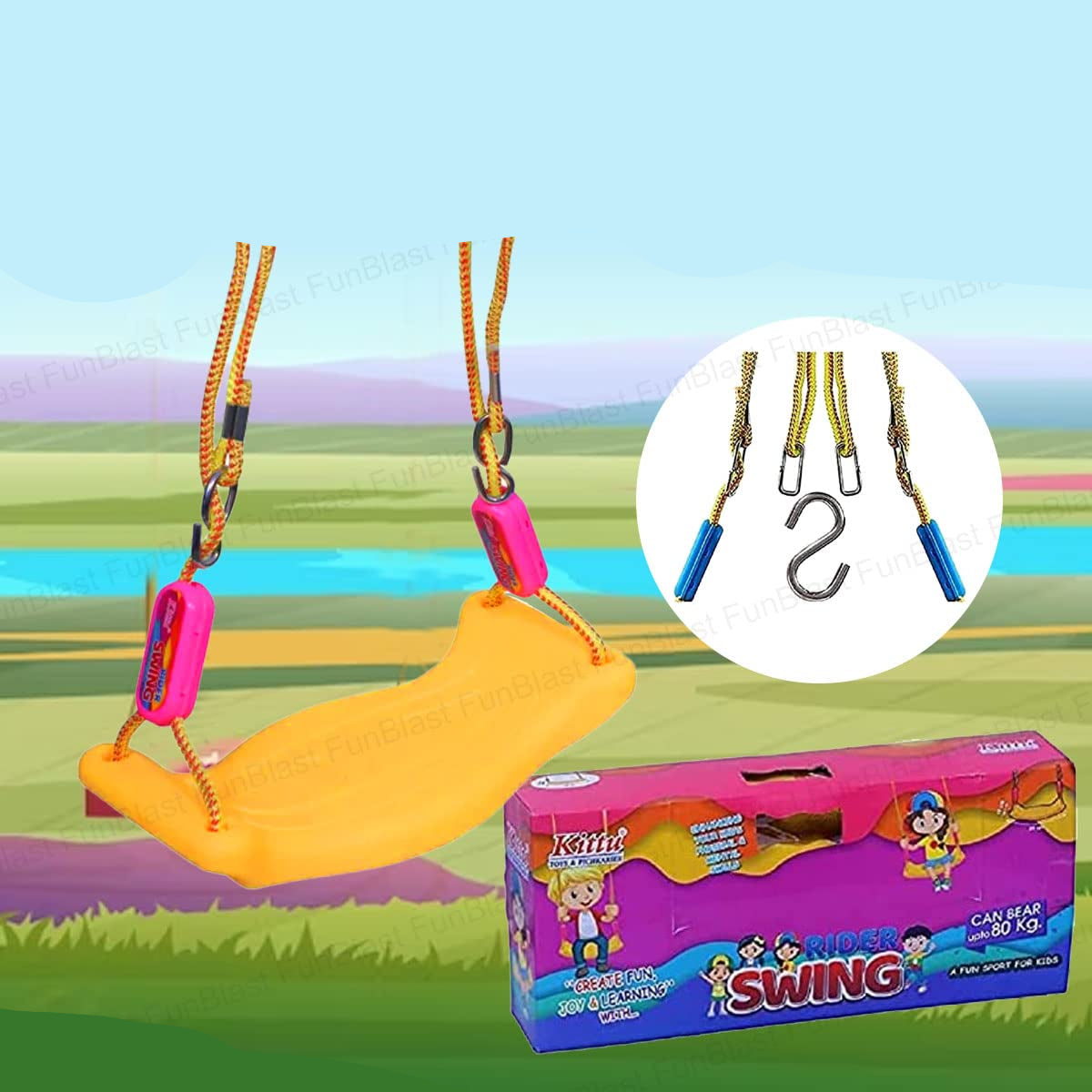 SwingFun | Groeit mee met je kind - 3-in-1 schommel voor binnen en buiten