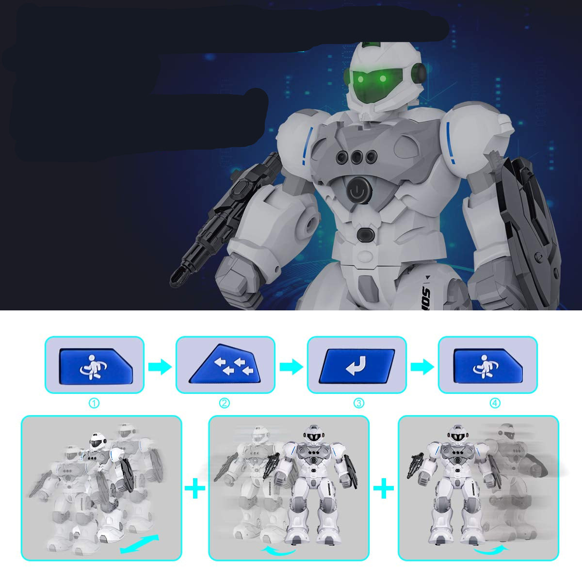 TechRobo | Interactieve speelpret - Programmeerbare robot met gebarenbesturing