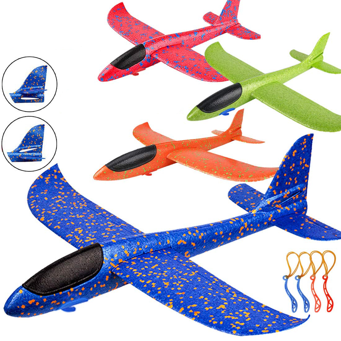 SkyGlide | Diversión para volar planeadores para jóvenes y mayores - aviones de espuma para lanzar