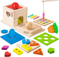 Thumbnail for EcoToys EduPlay Box | Stimuleer leren en ontdekken - Montessori Houten Speelset