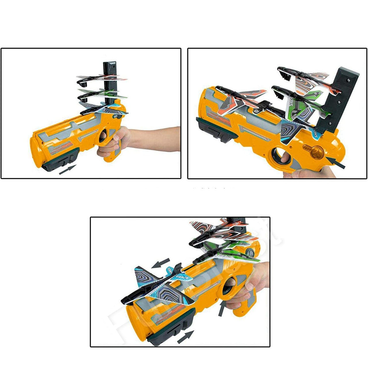 SkyShooter | Diversión de vuelo infinita - Pistola lanzadora de aviones con aviones de espuma para niños