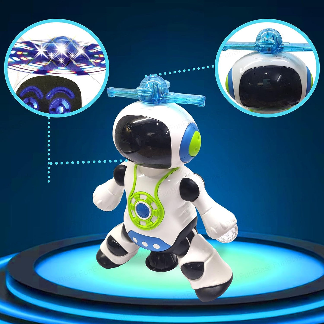 RoboGroove | Espectáculo de baile - Robot de música electrónica con luces LED y rotación de 360°