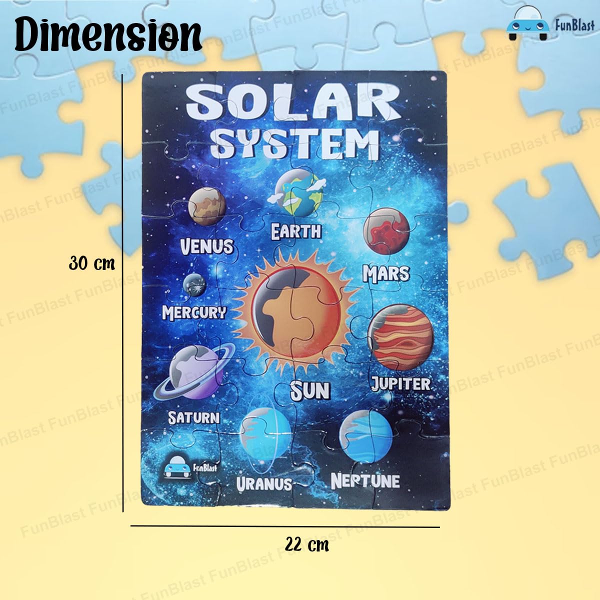 GalaxyQuest | Ontdek het universum - Houten zonnestelsel puzzel voor kinderen