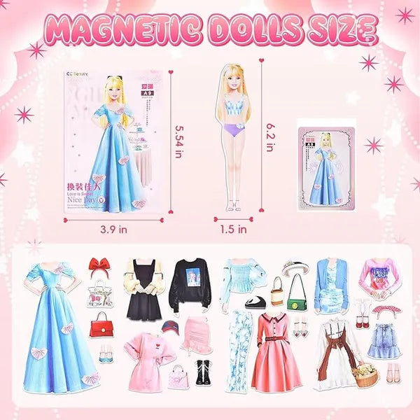 Magnetix PrincessPlay | Deja que tu fantasía cobre vida – Juego de disfraces magnético de princesas