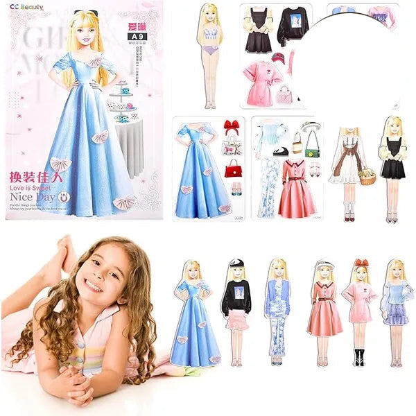 Magnetix PrincessPlay | Deja que tu fantasía cobre vida – Juego de disfraces magnético de princesas