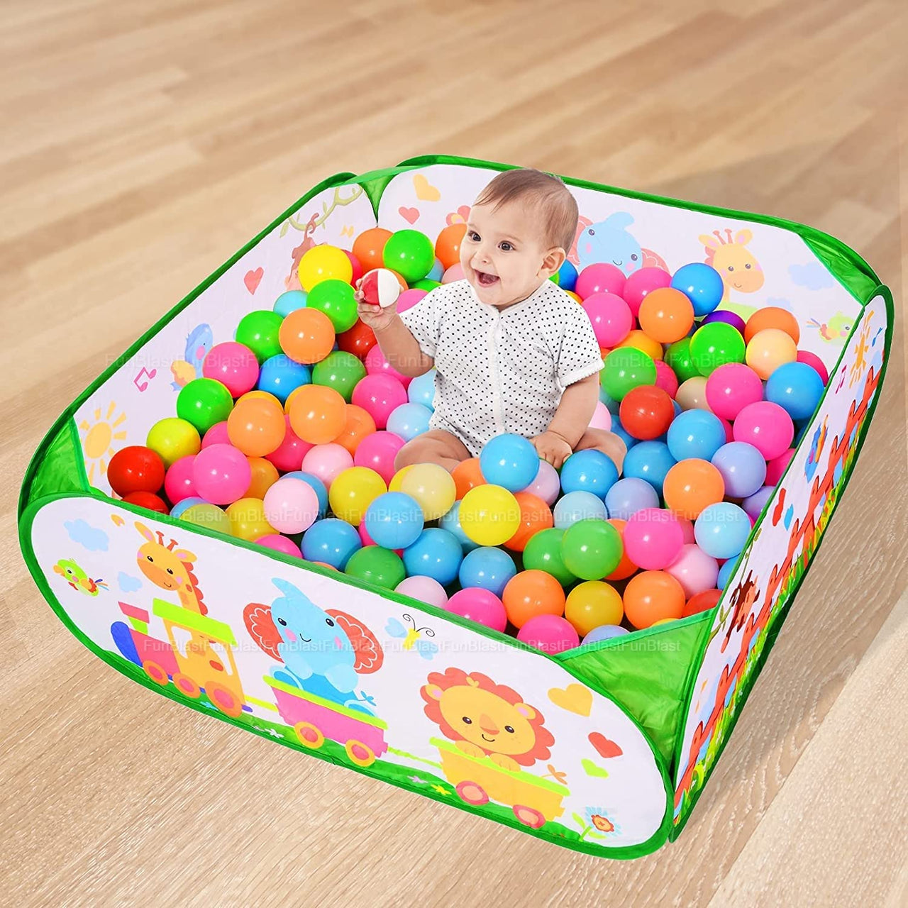 PlayHaven | Unendlicher Spielspaß - Zusammenklappbares Bällebad Zelt für Kinder