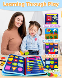 Thumbnail for Filz-Lerntafel | Montessori Spielbrett - Kreatives Lernen